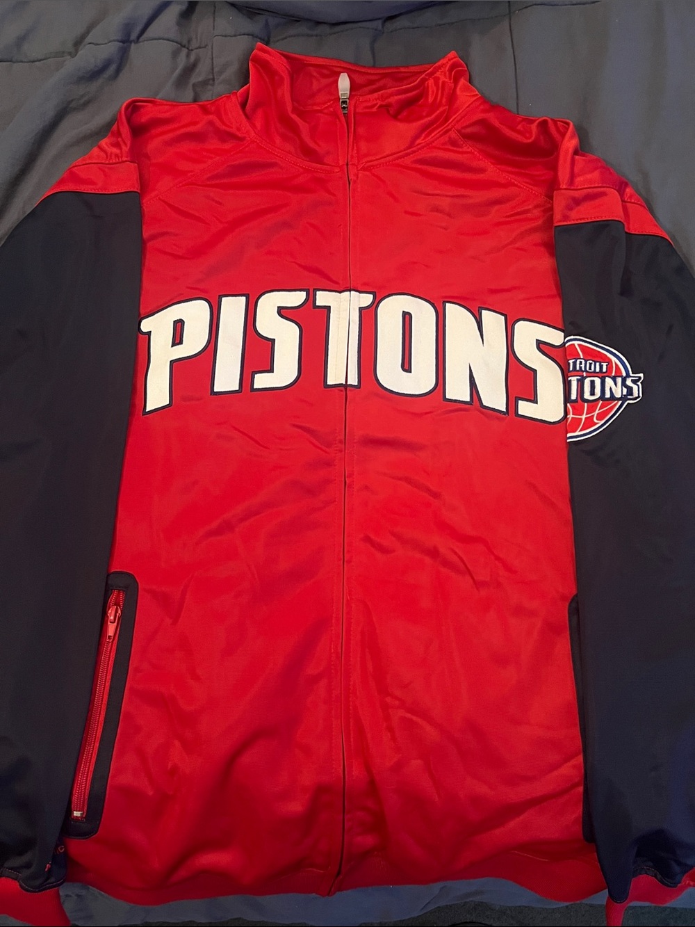 Pistons Red & Blue Track Jacket